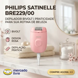 Depilador Philips Satinelli Bre229/00 Bivolt - Rosa